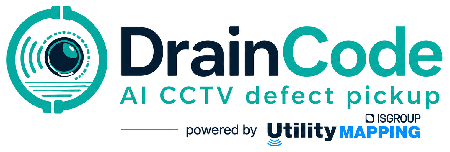 DrainCode — AI CCTV defect pickup, powered by Utility Mapping